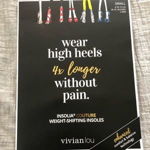 1 pair Vivian Lou Insoles- Brand New Never Used